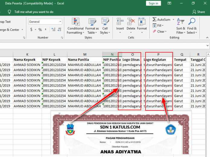 Detail Format Piagam Penghargaan Juara Kelas Sma Nomer 46