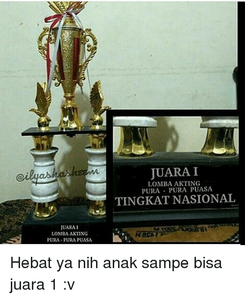 Detail Hadiah Konyol Untuk Juara Kelas Nomer 13