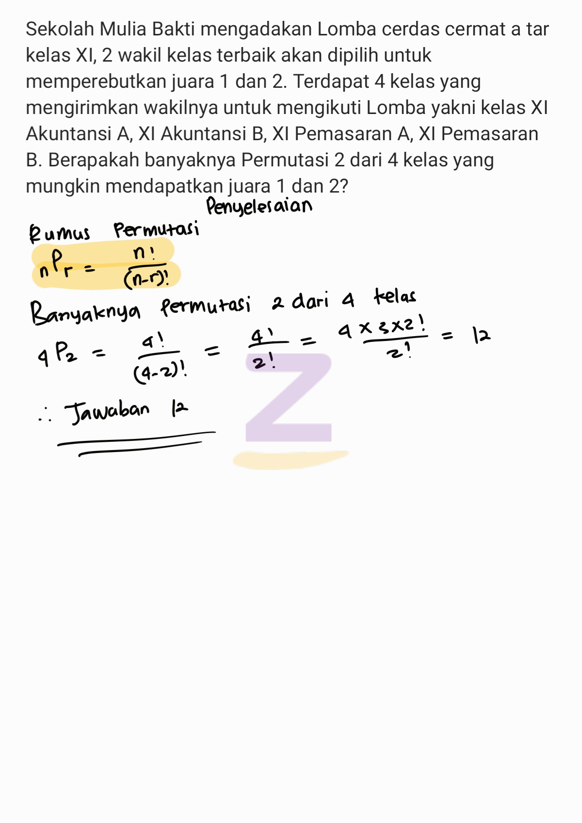 Detail Mengumumkan Juara Kelas Nomer 35