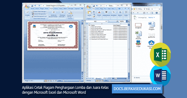 Detail Piagam Juara Kelas Excel Nomer 30