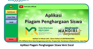 Detail Piagam Juara Kelas Excel Nomer 53