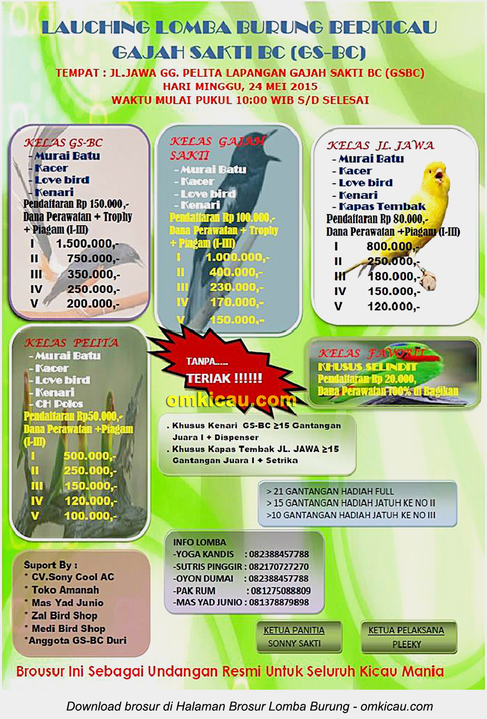 Detail Settingan Piagam Juara Kelas Nomer 27