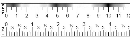 Detail Image Of A Centimeter Ruler Nomer 11