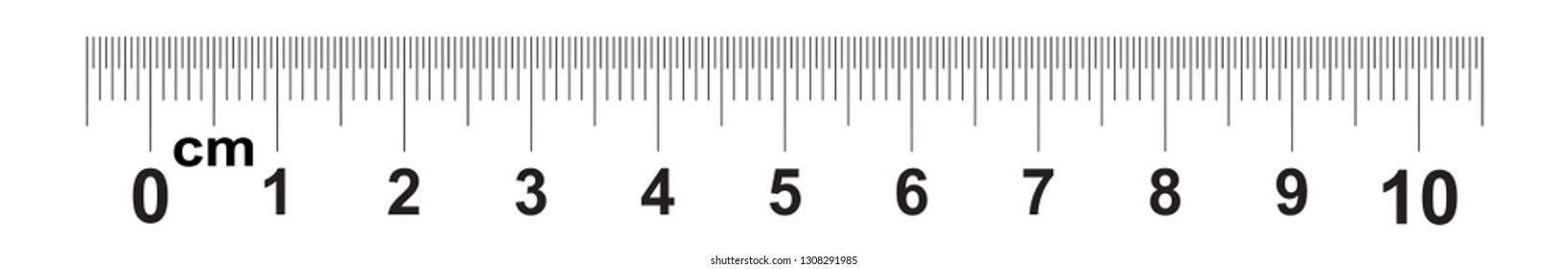 Detail Image Of A Centimeter Ruler Nomer 16