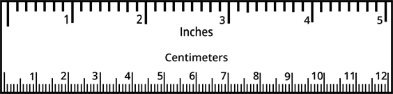 Detail Image Of A Centimeter Ruler Nomer 20