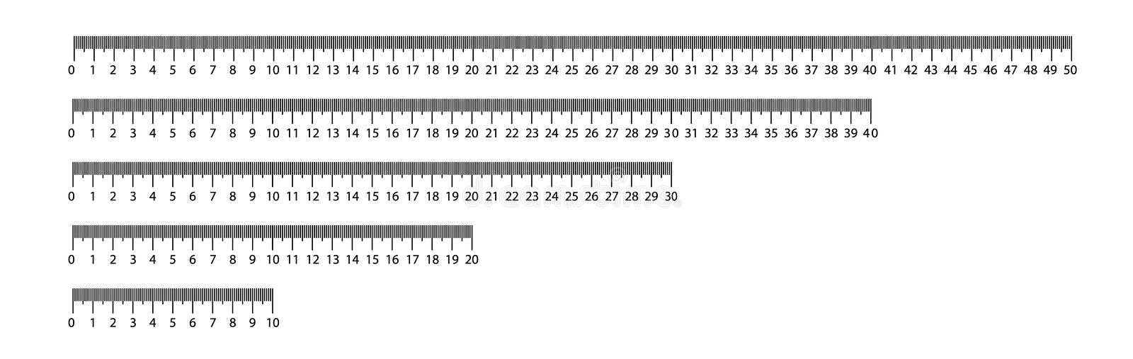 Detail Image Of A Centimeter Ruler Nomer 44