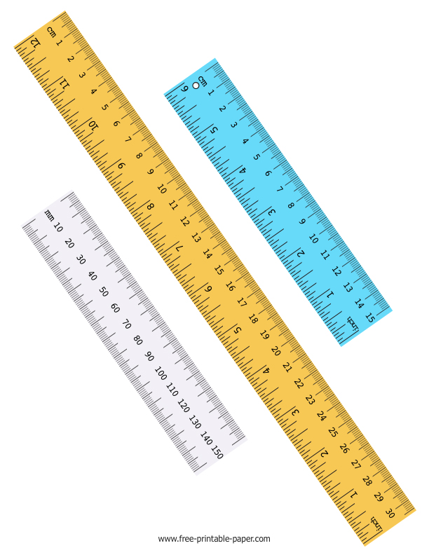 Detail Image Of A Centimeter Ruler Nomer 52