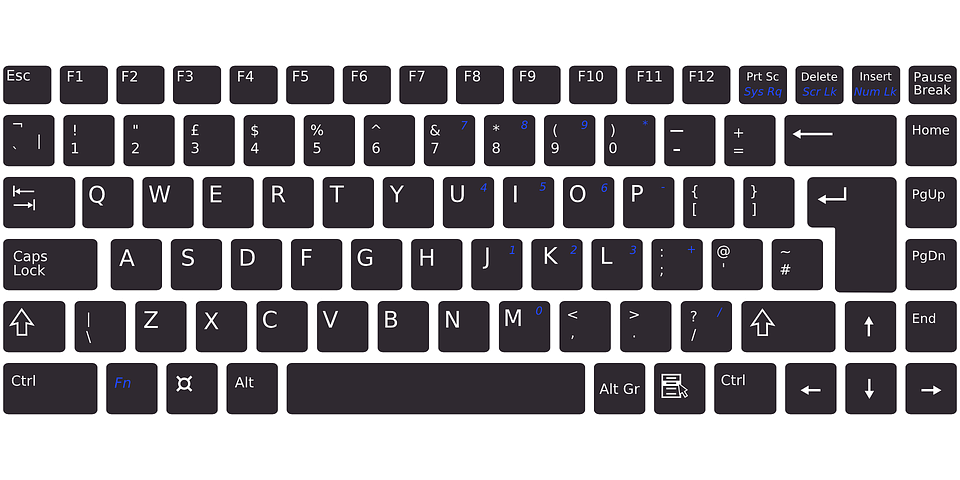 Detail Image Of A Computer Keyboard Nomer 10