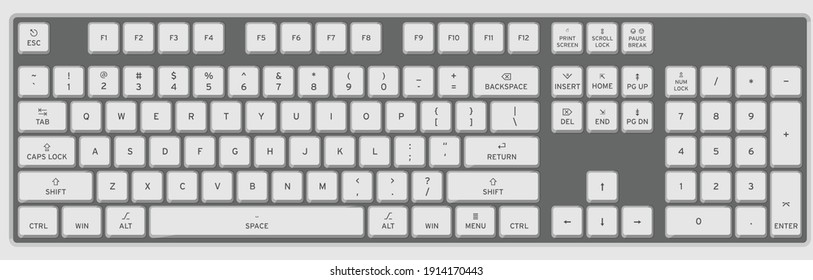 Detail Image Of A Computer Keyboard Nomer 55