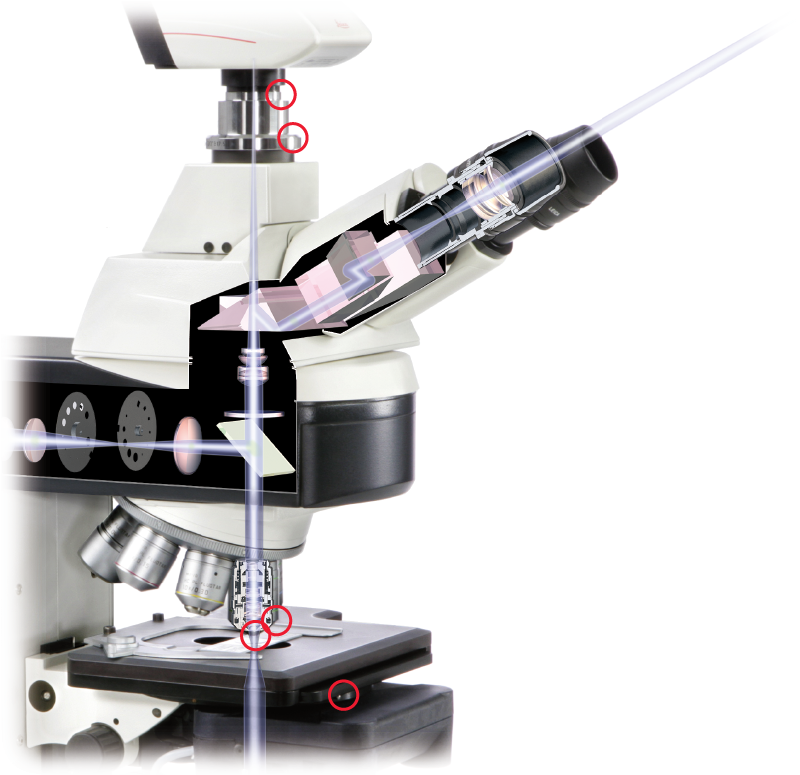 Detail Image Of A Microscope Nomer 45