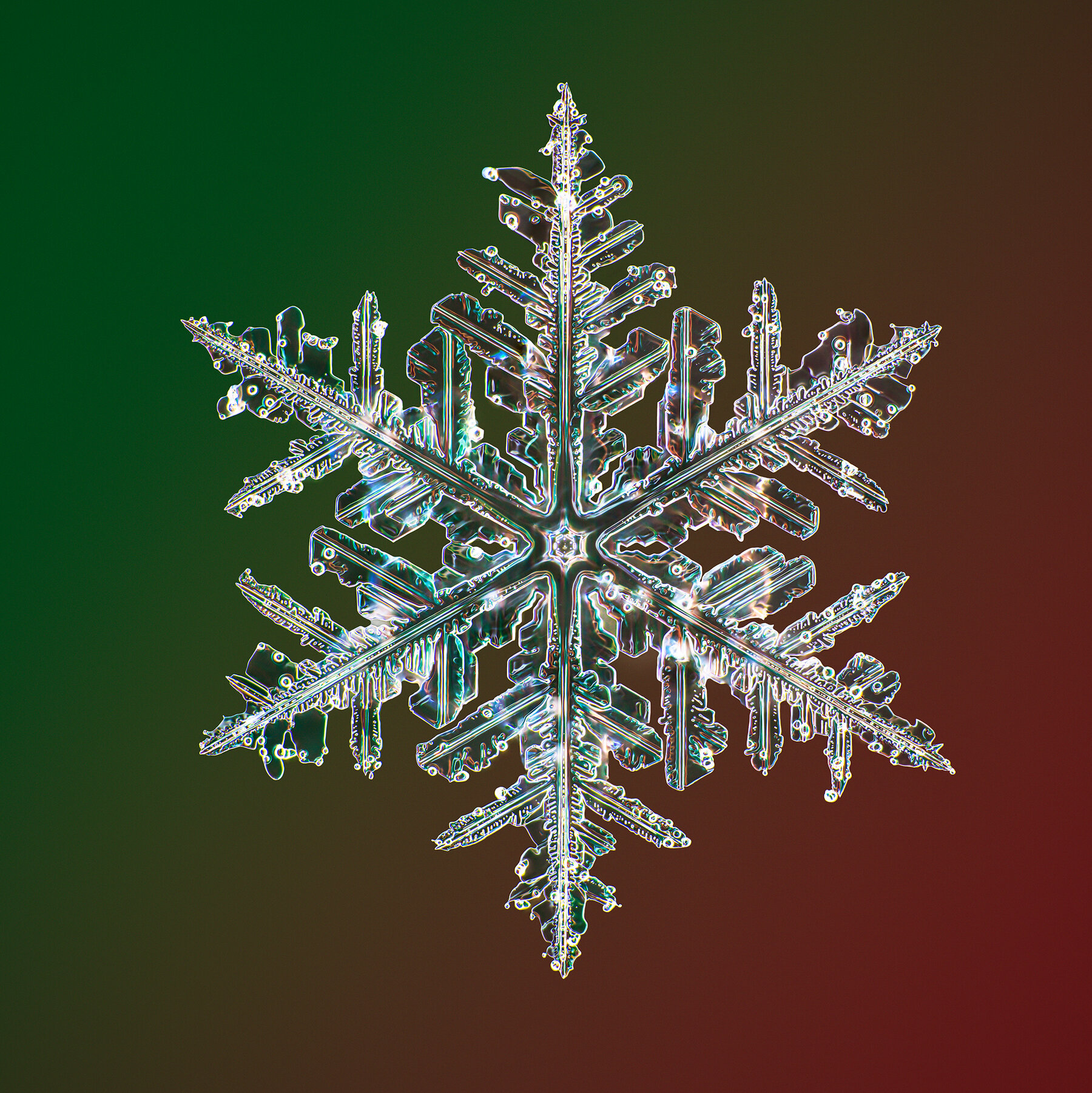 Detail Image Of A Snowflake Nomer 3