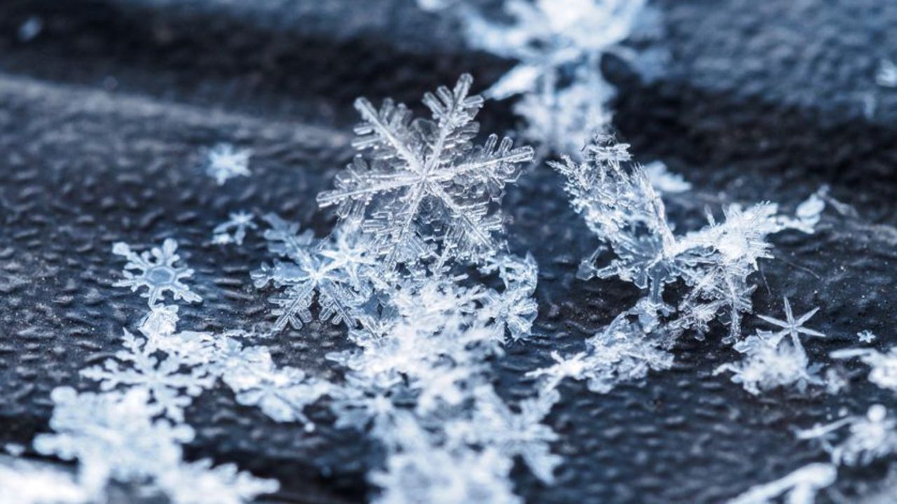 Detail Image Of A Snowflake Nomer 18