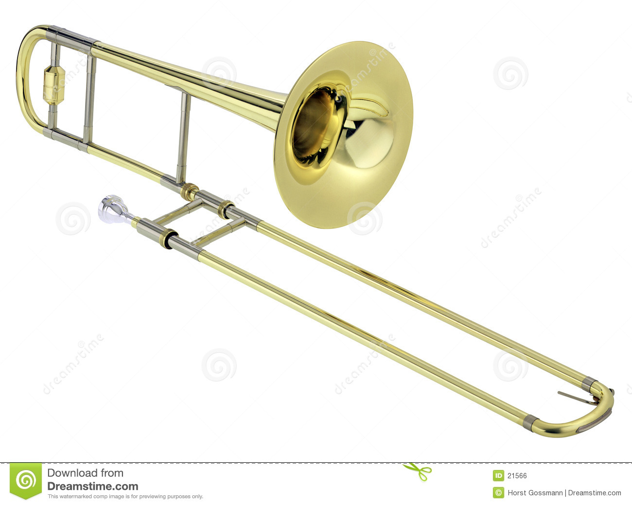 Detail Image Of A Trombone Nomer 4