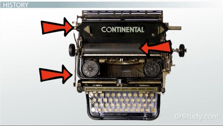 Detail Image Of A Typewriter Nomer 47