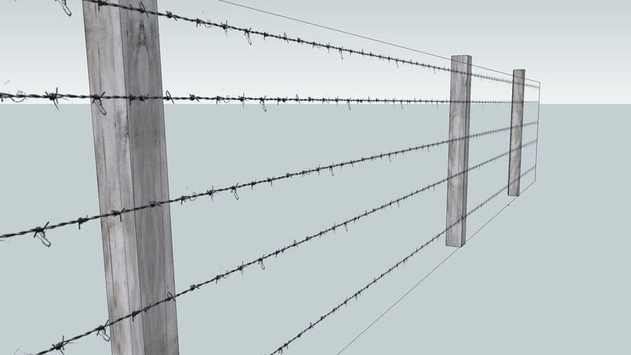 Detail Image Of Barbed Wire Fence Nomer 50