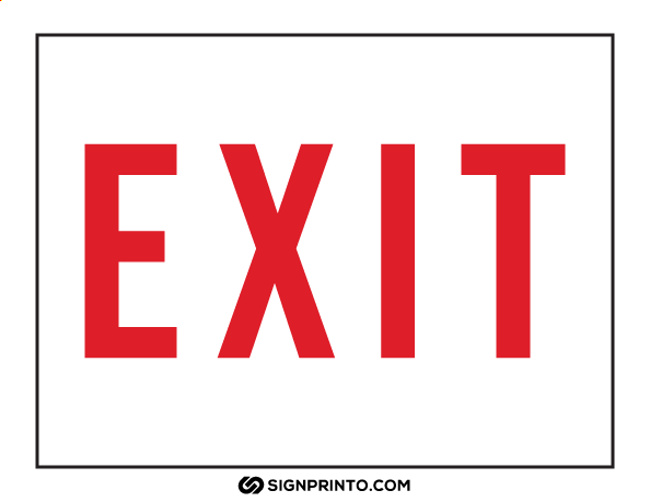 Detail Image Of Exit Sign Nomer 33