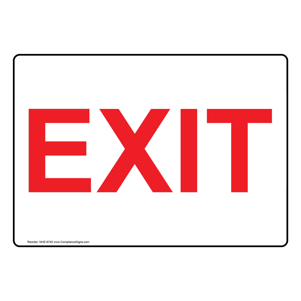 Detail Image Of Exit Sign Nomer 39