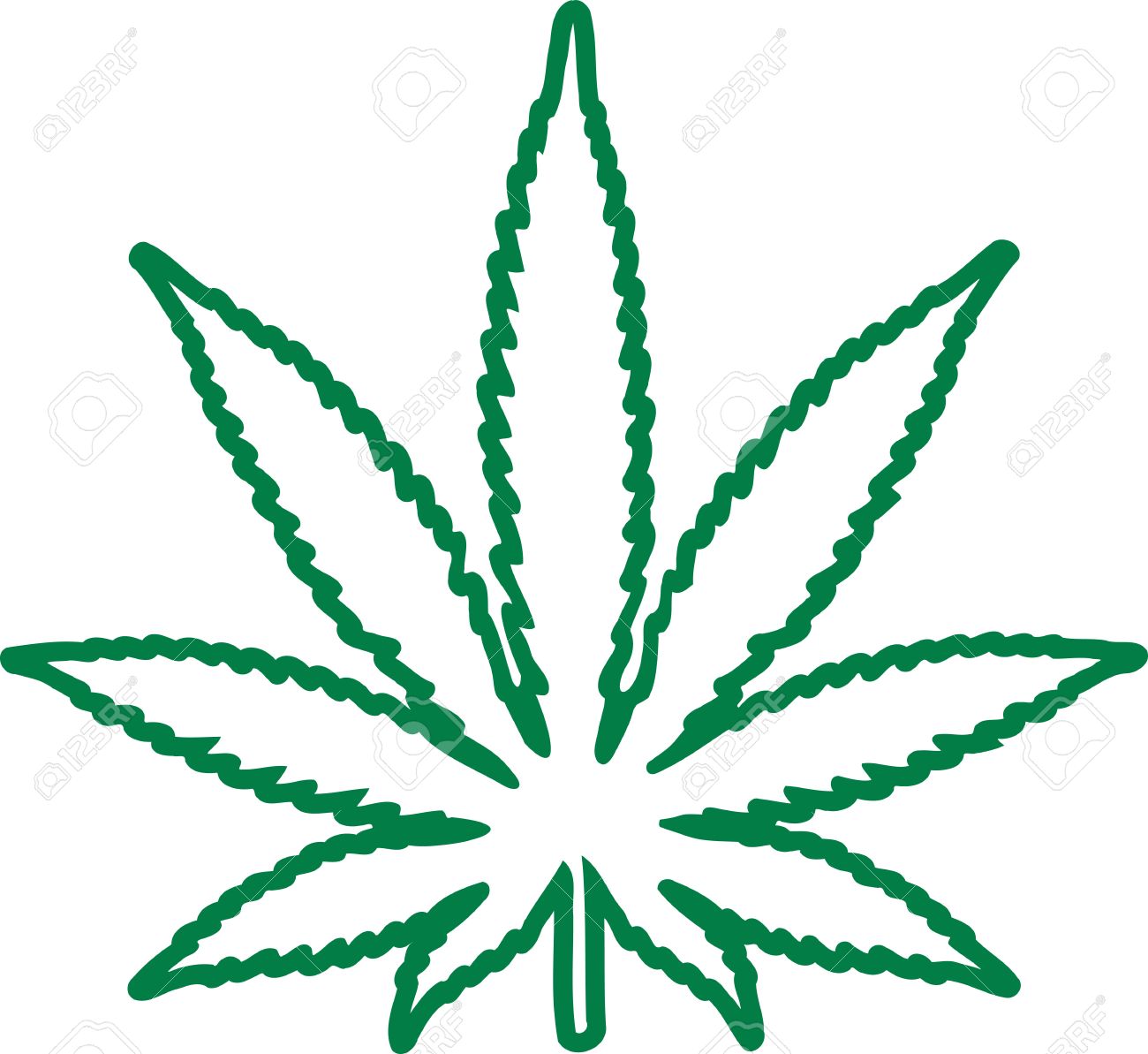 Detail Image Of Marijuana Leaf Nomer 23
