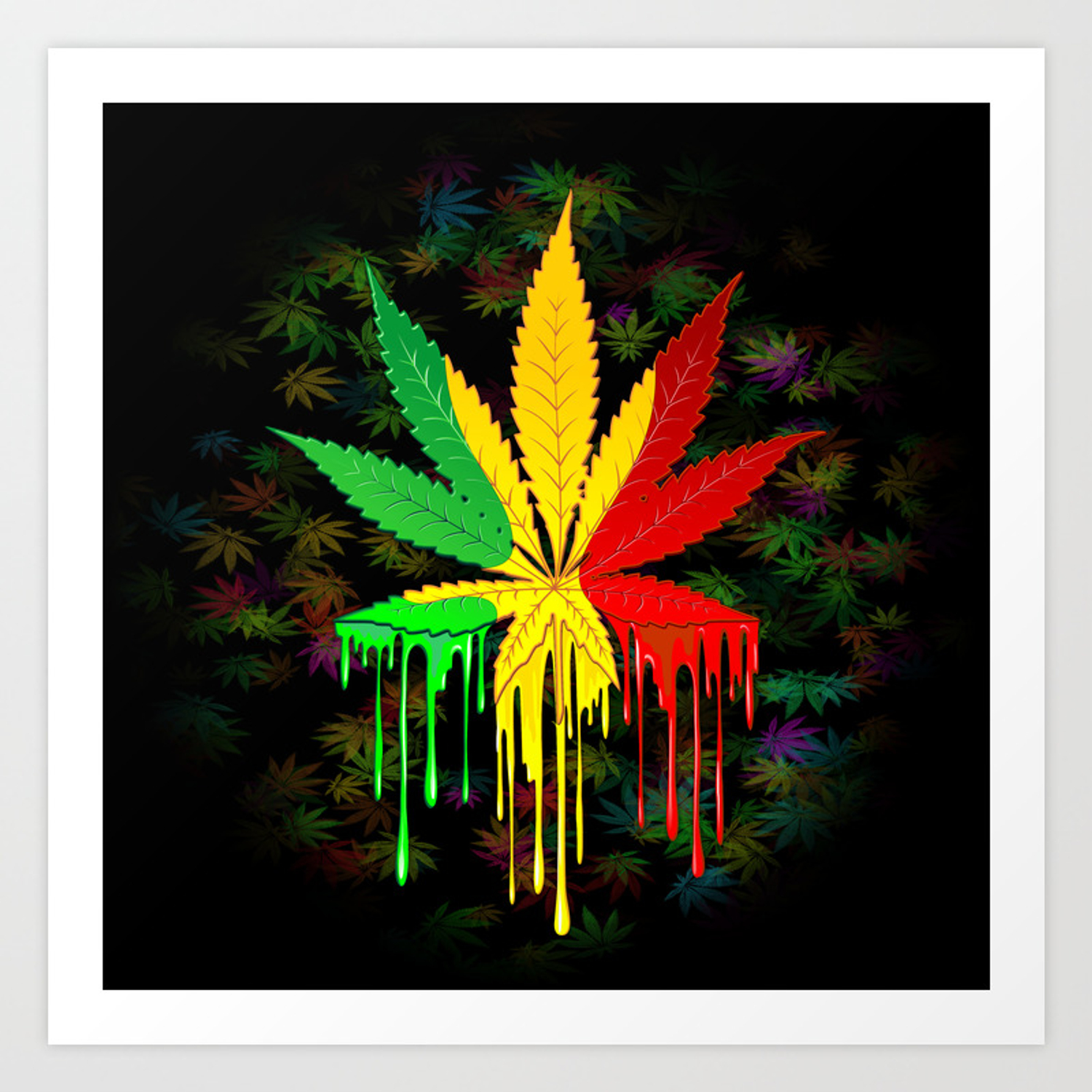 Detail Image Of Marijuana Leaf Nomer 25