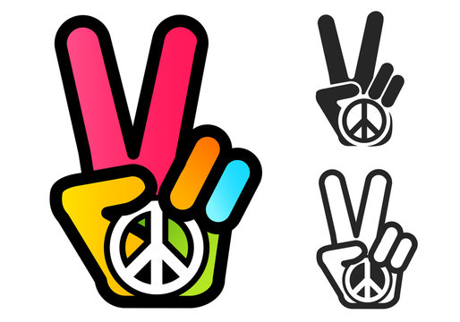 Detail Image Of Peace Sign Nomer 27