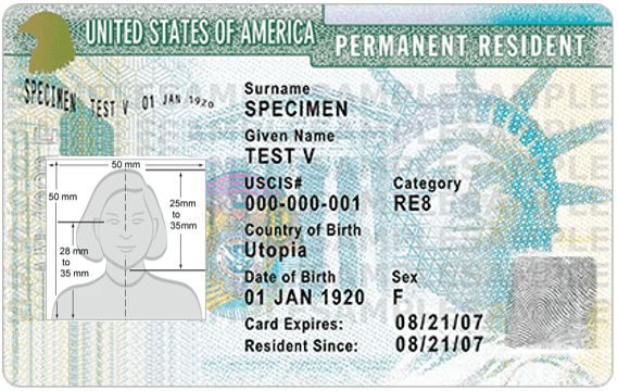 Detail Image Of Permanent Resident Card Nomer 12