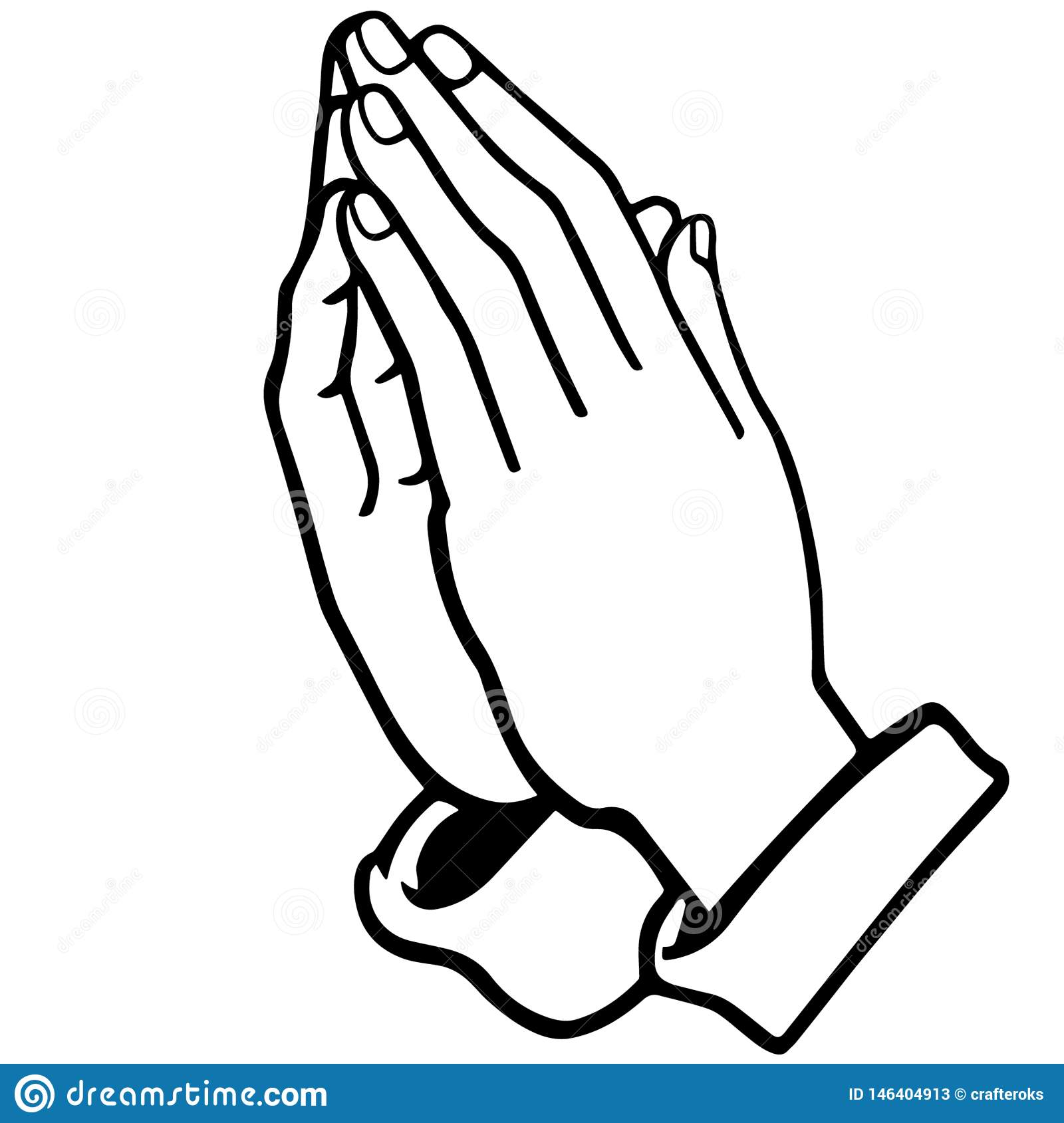 Detail Image Of Praying Hands Nomer 21