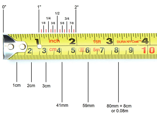 Detail Image Of Tape Measure Nomer 17