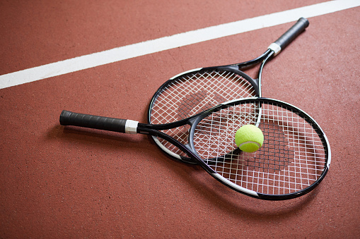 Detail Image Of Tennis Racket And Ball Nomer 3