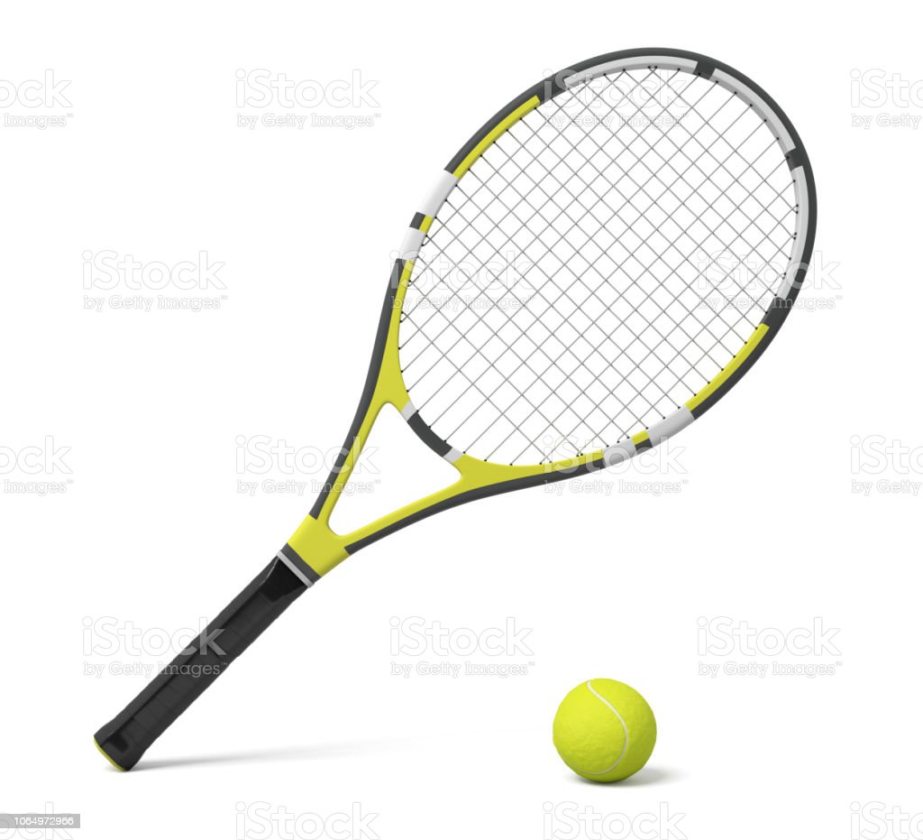 Detail Image Of Tennis Racket And Ball Nomer 5