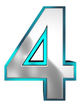 Detail Image Of The Number 4 Nomer 16