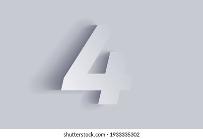 Detail Image Of The Number 4 Nomer 20