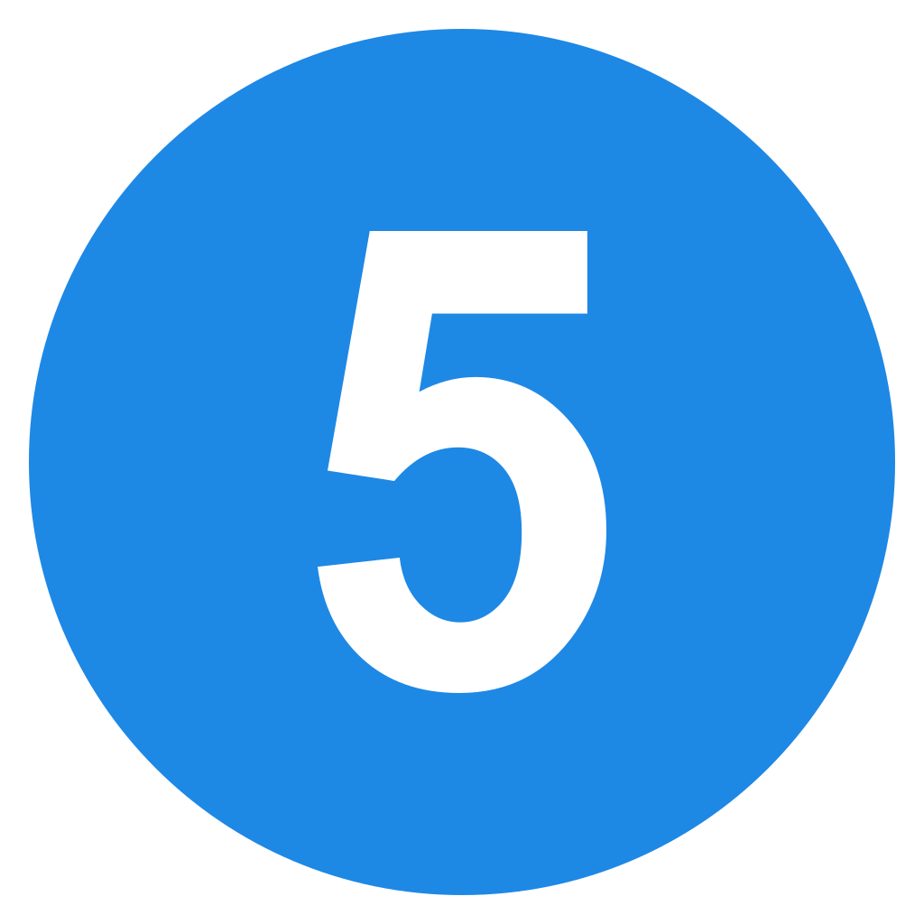 Detail Image Of The Number 5 Nomer 11
