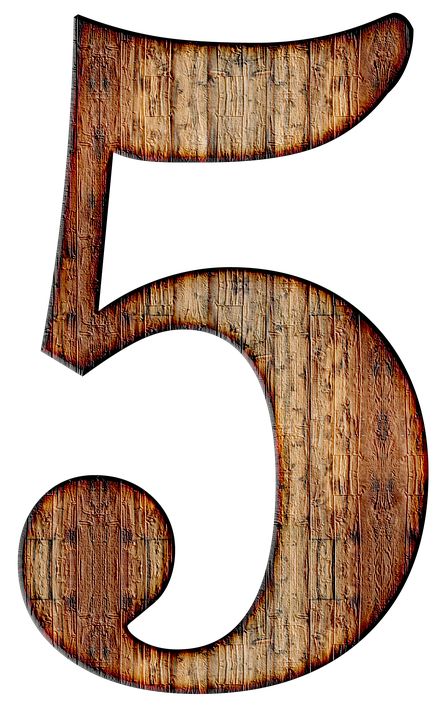 Detail Image Of The Number 5 Nomer 13
