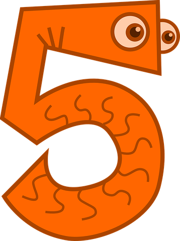 Detail Image Of The Number 5 Nomer 3