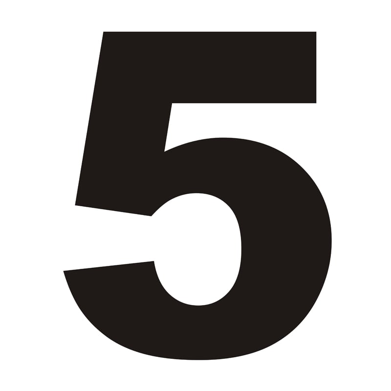 Detail Image Of The Number 5 Nomer 4