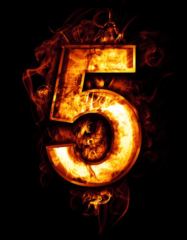 Detail Image Of The Number 5 Nomer 37