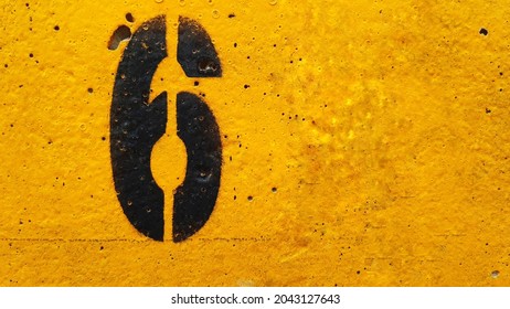 Detail Image Of The Number 6 Nomer 41