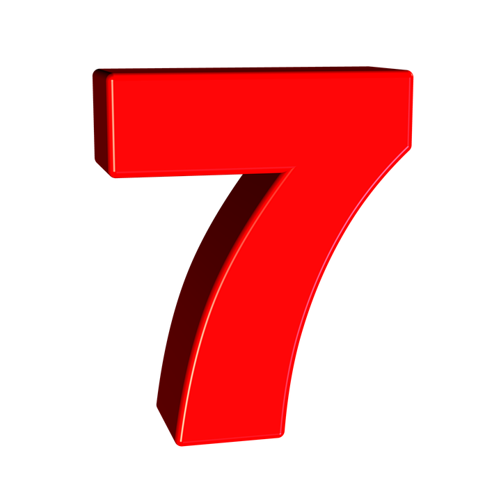 Detail Image Of The Number 7 Nomer 15