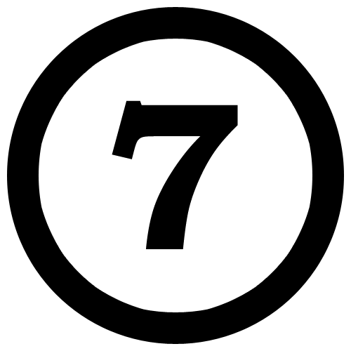 Detail Image Of The Number 7 Nomer 18
