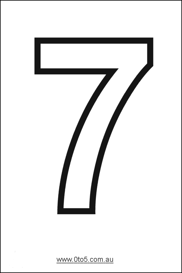 Detail Image Of The Number 7 Nomer 5