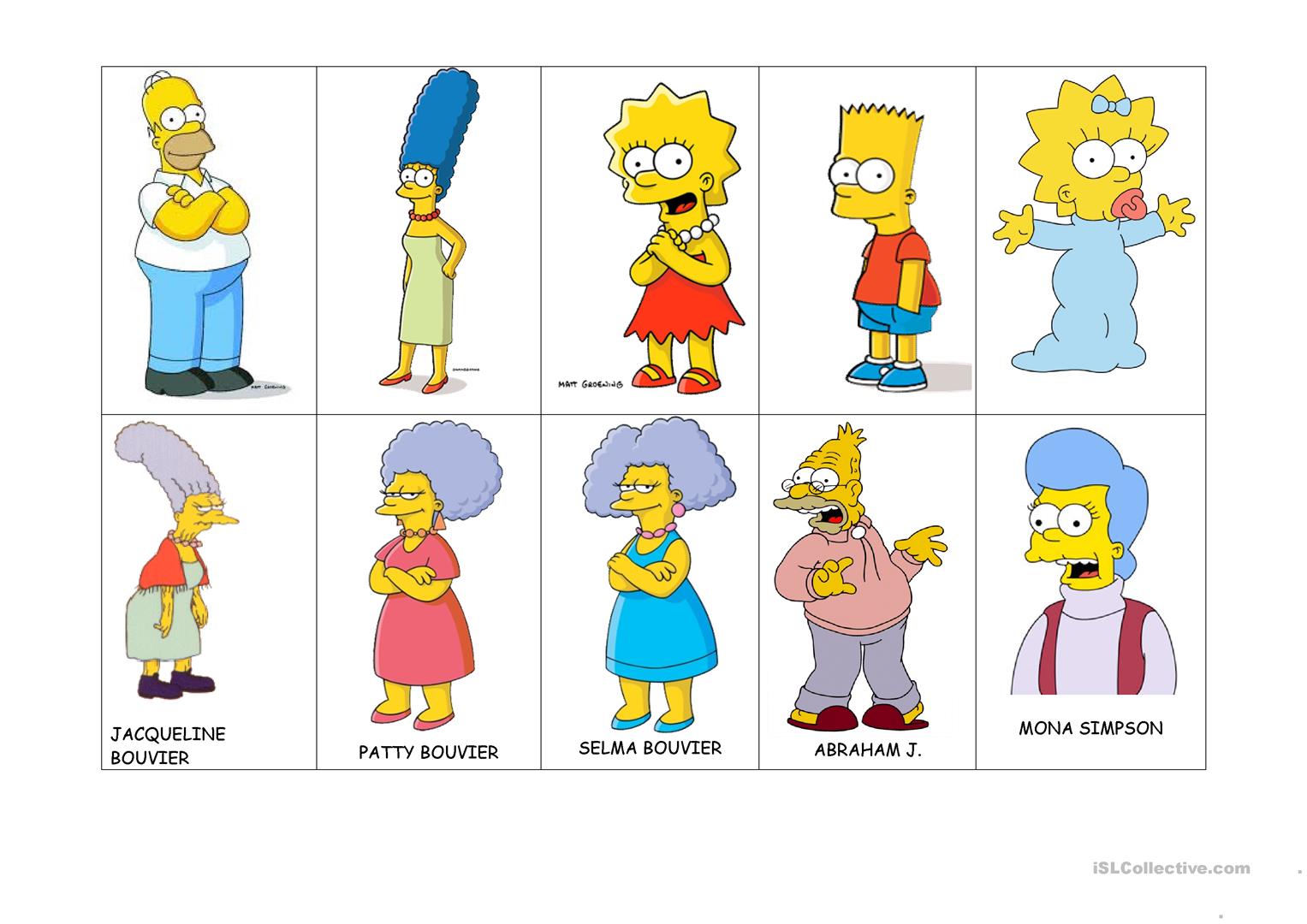 Detail Image Of The Simpsons Family Nomer 46