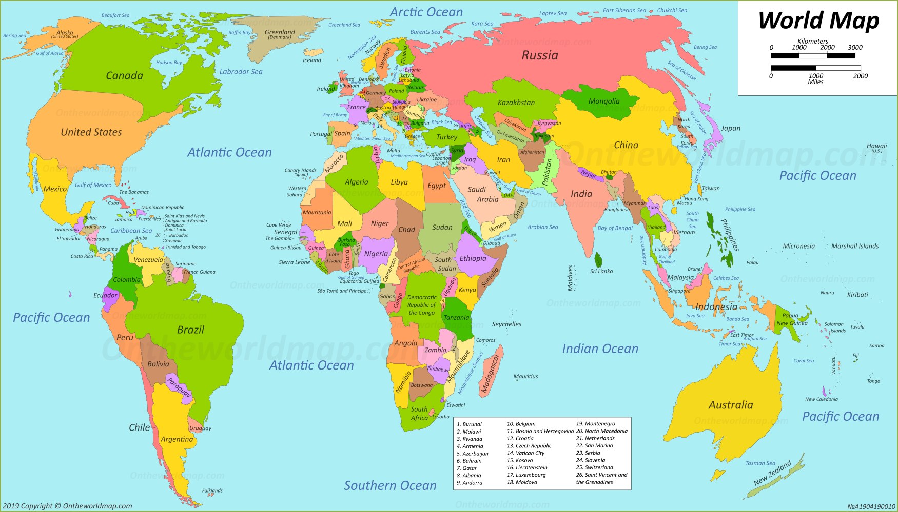 Detail Image Of The World Map Nomer 12