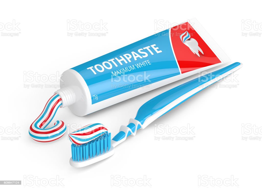 Detail Image Of Toothbrush And Toothpaste Nomer 12