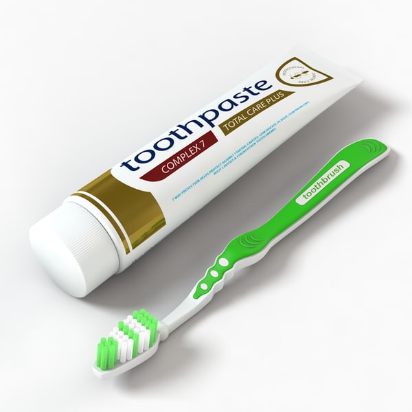 Detail Image Of Toothbrush And Toothpaste Nomer 32