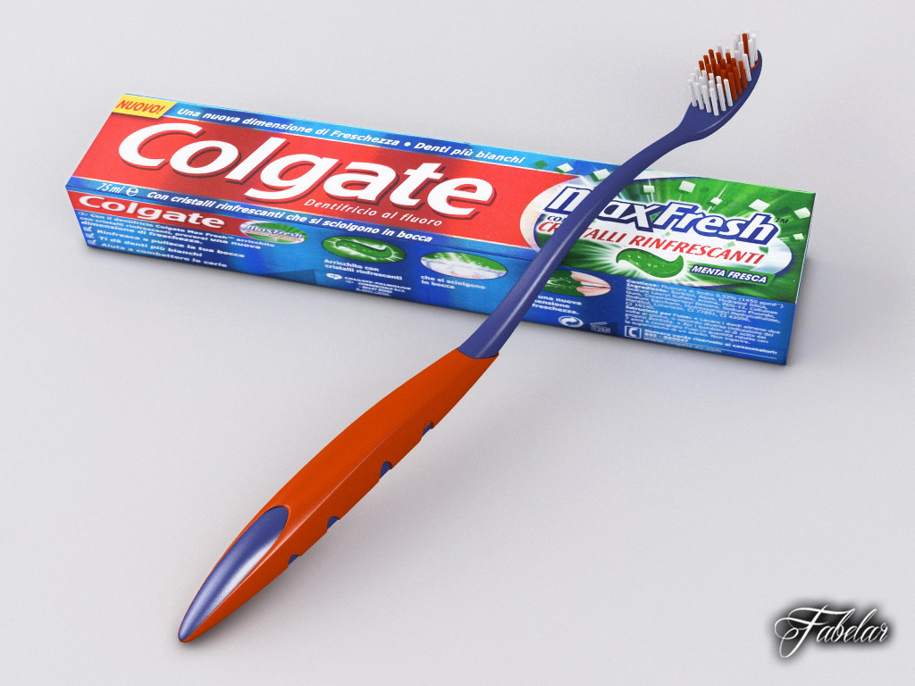 Detail Image Of Toothbrush And Toothpaste Nomer 35
