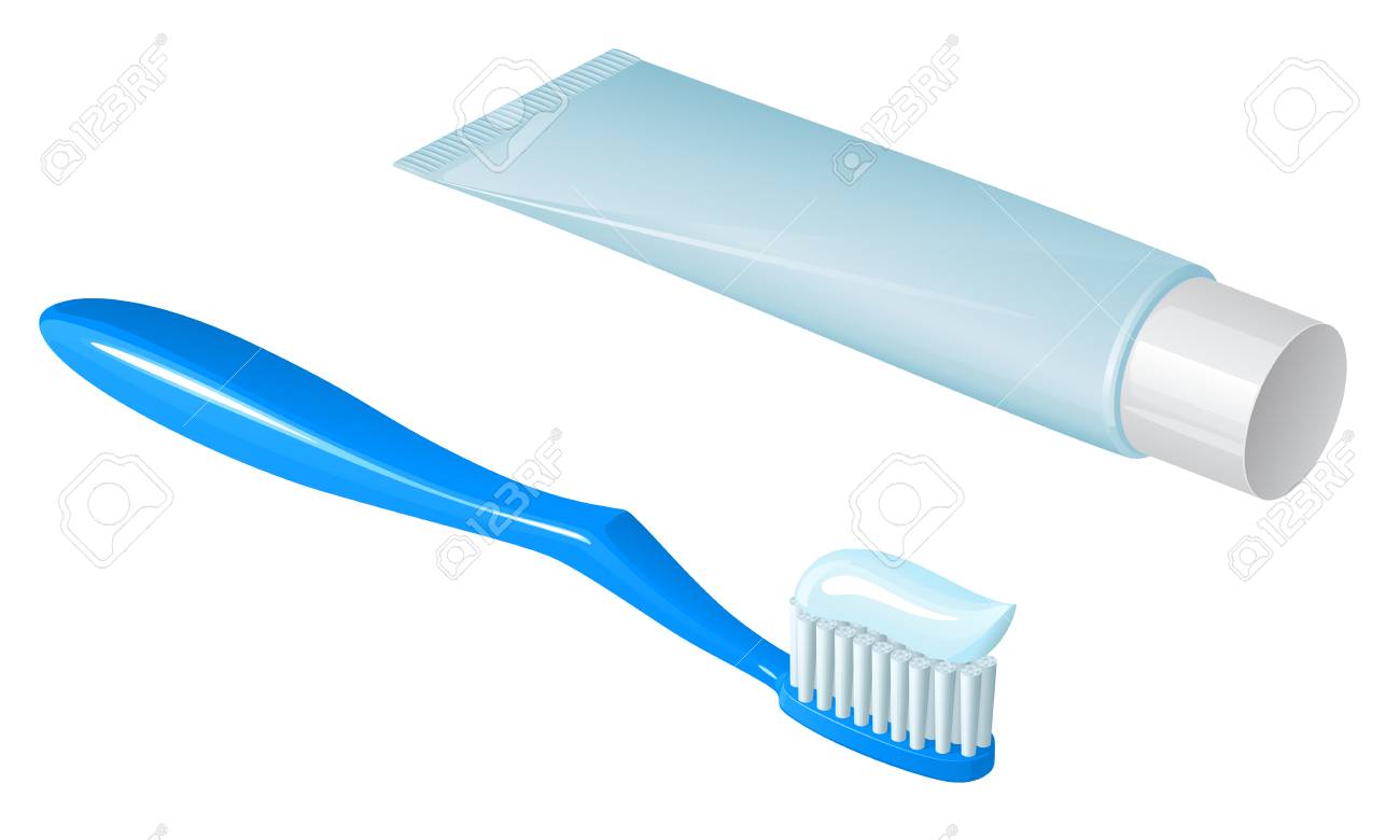 Detail Image Of Toothbrush And Toothpaste Nomer 49