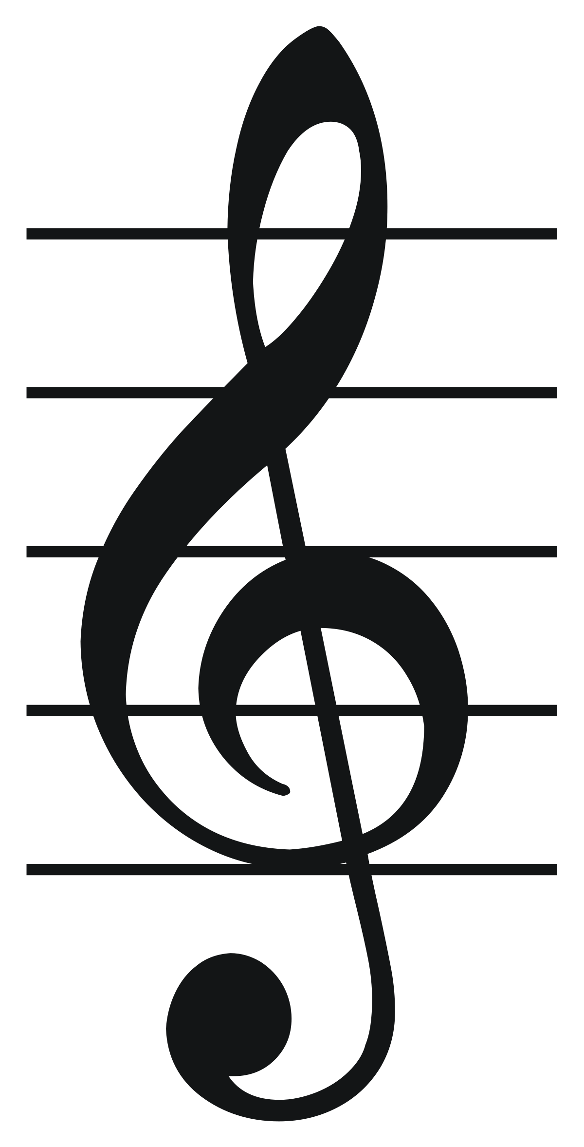 Detail Image Of Treble Clef Nomer 2