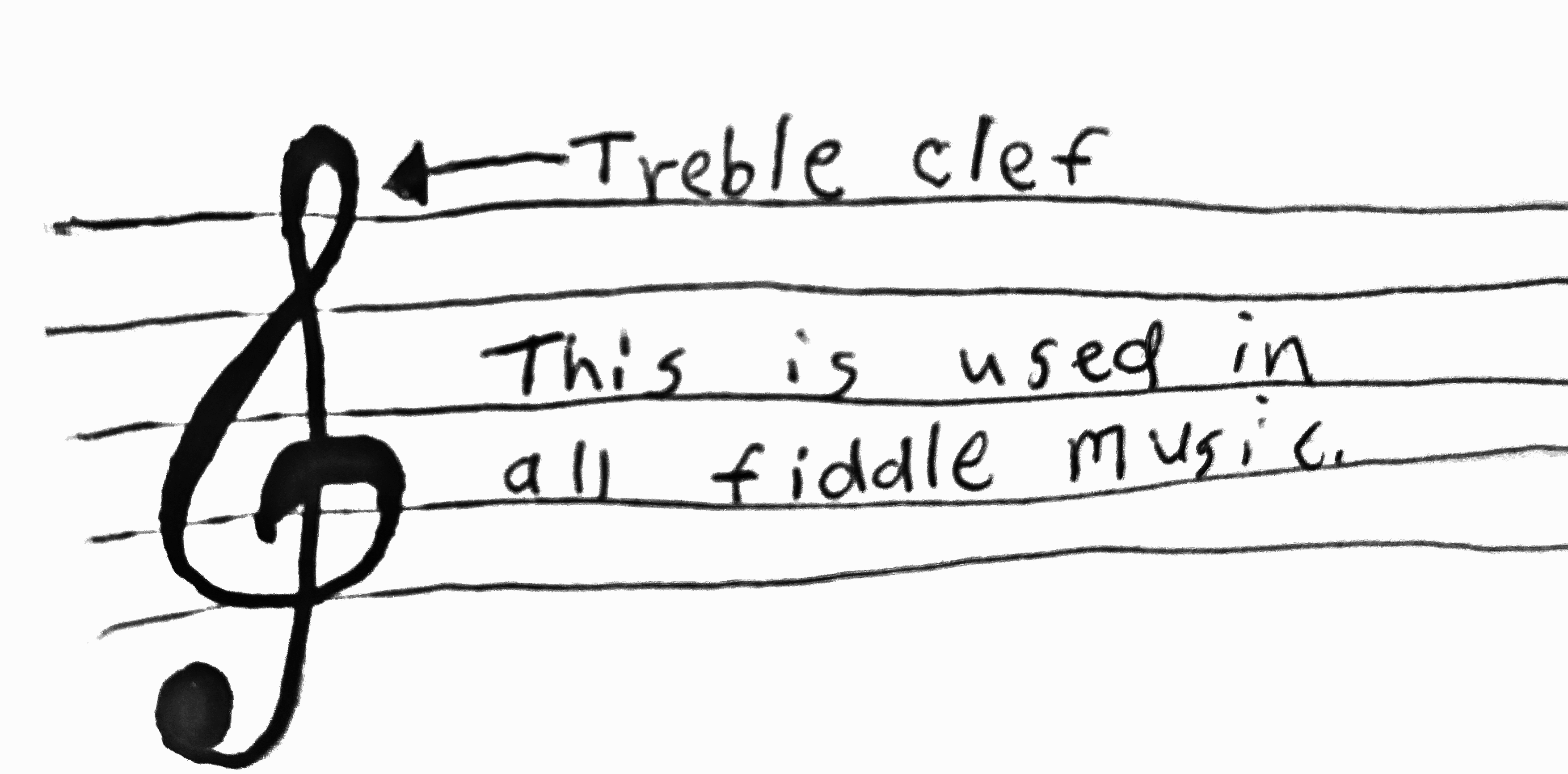 Detail Image Of Treble Clef Nomer 35