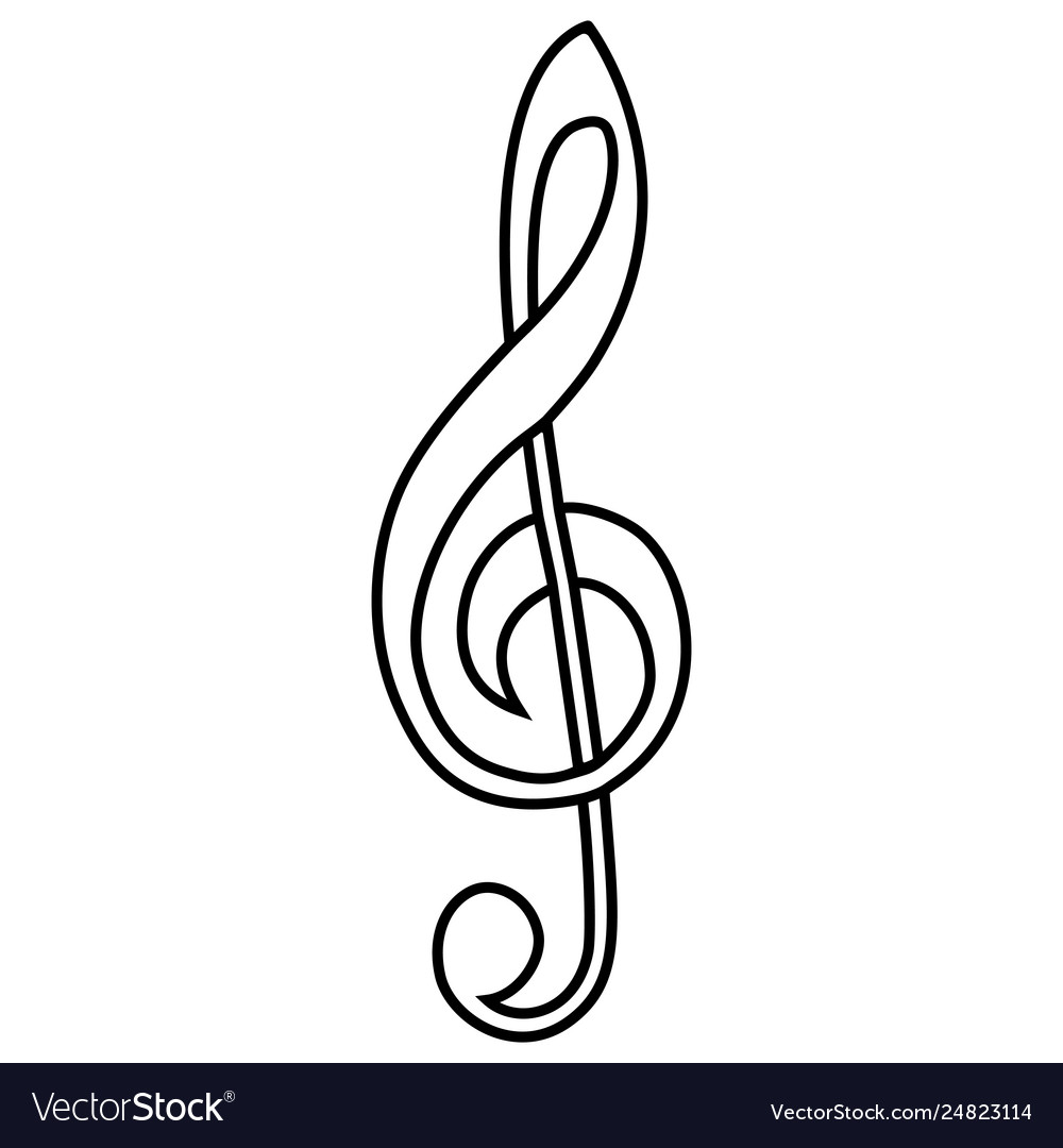 Detail Image Of Treble Clef Nomer 38