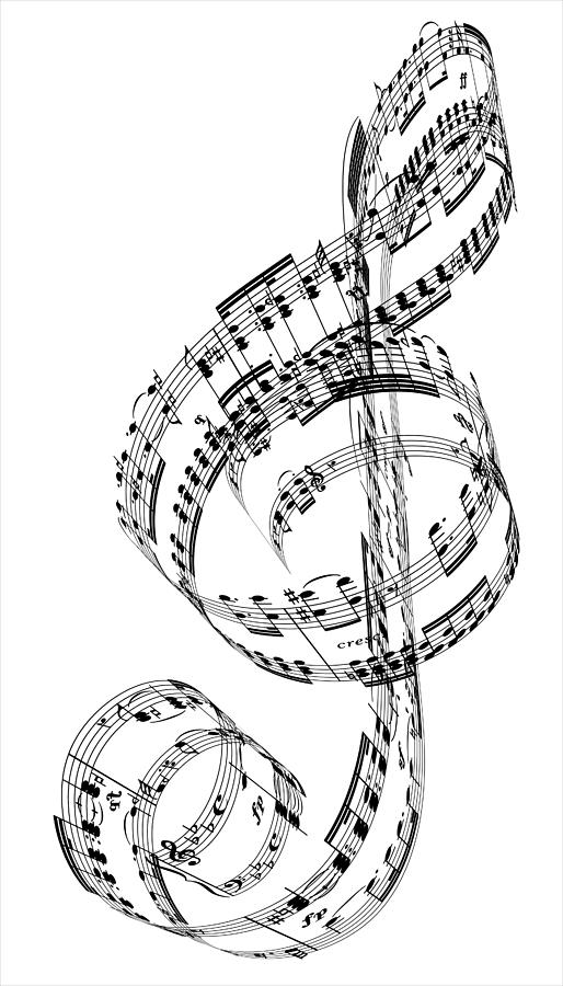 Detail Image Of Treble Clef Nomer 41